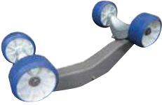 Diabolo et galet bleu — Balancier 2 bananes métal Rulquin FFNS37002