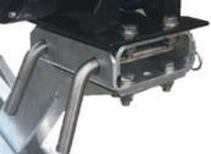 Guide-câble (écubiers) à rouleaux pour câble acier et corde synthétique — Platine de fixation pour treuil à démontage rapide. Dimensions : 220 x 125 x 30 mm Rulquin FFNS39005