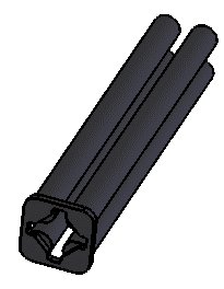 Bande caoutchouc 250 mm, charge max 550 kg, Ø19 WAP 4307907