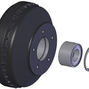 Tambour de frein W 184 RS 180×40 avec roulements 30204/30206, 4xØ98 WAP 8101717