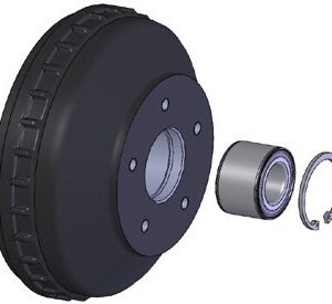 Tambour de frein W 235 RS 230×50 avec roulement compact étanche, 5xØ112 WAP 8101742