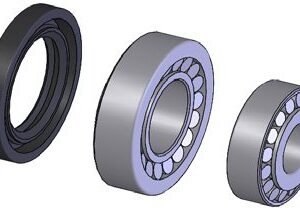 Jeu de roulements coniques 30203/30205, charge max 550 kg WAP 8302821