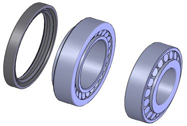 Jeu de roulements coniques 30206/30208 X à partir de 03/2017, charge max 1800 kg WAP 8307787