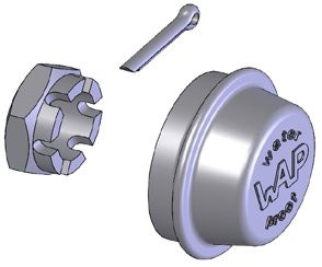 Bouchon de moyeu WAG 065/075/085/100/135/150 L, M20x1,5, Ø48 WAP 8302832
