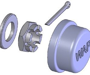 Bouchon de moyeu WAG 055 L, M16x1,5, Ø42 WAP 8302833