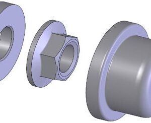 Bouchon de moyeu WAG 180 B/ECO, M24x1,5, Ø72,8 WAP 8308802