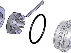 Bouchon de moyeu WAG 180 L/BS-OBS, M24x1,5, M49x1 WAP 8308803