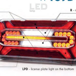 Feu arrière 7 fonctions LED feux-arriere gauche Schlemmer WAS 1302 DD L BLACK SCHL