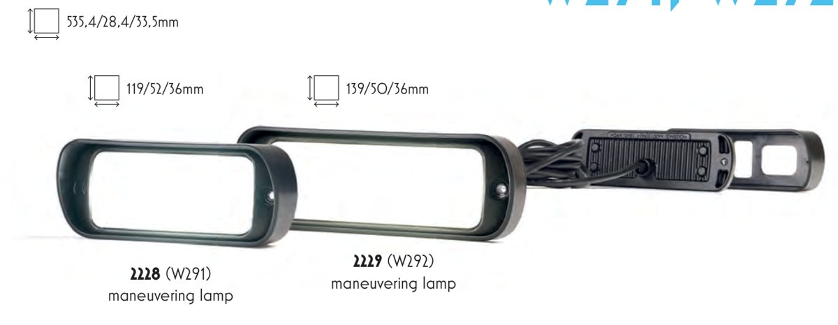 Feu maneuvering lamp feux-arriere WAS 2228 (W291)