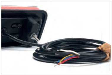 Feu arrière 3 fonctions LED W187DD cable WAS 1321 L/P
