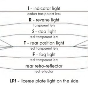 Feu arrière 5 fonctions LED feux-arriere IP68 WAS 997/IP68