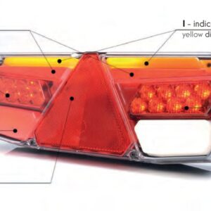 Feu arrière 5 fonctions W170 ampoule WAS 1185 DD/IP68