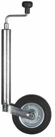 Roue jockey Ø 48 mm, roue 200 × 50 caoutchouc plein, 200 kg Winterhoff 1860926