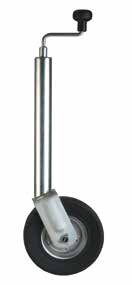 Roue jockey Ø 48 mm, roue 225 × 70 XL caoutchouc plein, 250 kg Winterhoff 1860871