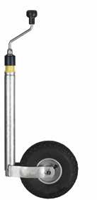 Roue jockey Ø 48 mm, roue 260 x 85 gonflable, 150 kg Winterhoff 1860925