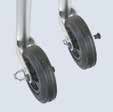 Roue jockey Ø 48 mm, roue 200 × 50 caoutchouc plein, 150 kg Winterhoff 1860910