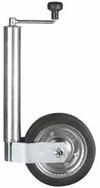 Roue jockey Ø 60 mm, roue 225 x 80 caoutchouc plein, 500 kg Winterhoff 1860891