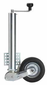 Roue jockey Ø 60 mm, roue 200 x 60 caoutchouc plein, 250 kg Winterhoff 1860664
