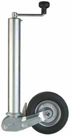 Roue jockey Ø 60 mm, roue 200 x 60 caoutchouc plein, 250 kg Winterhoff 1860872