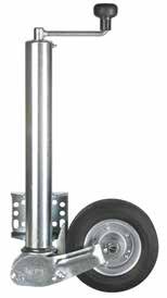 Roue jockey Ø 60 mm, roue 200 x 60 caoutchouc plein, 250 kg Winterhoff 1860670