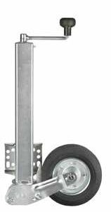 Roue jockey Ø 60 mm, roue 200 × 60 caoutchouc plein, 250 kg Winterhoff 1860877