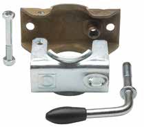 Collier de serrage pour tube extérieur Ø 48 mm, plaque acier non galvanisé, 2 trous, 250 kg Winterhoff 1860646